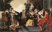 HALS, Dirck Merry Party in a Tavern fdg oil painting reproduction